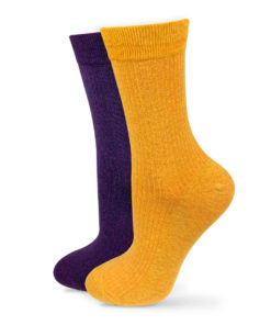 Socken Set gelb und violett