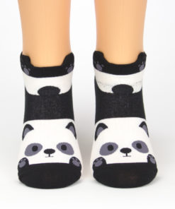 Socken schwanzwedelnder Panda